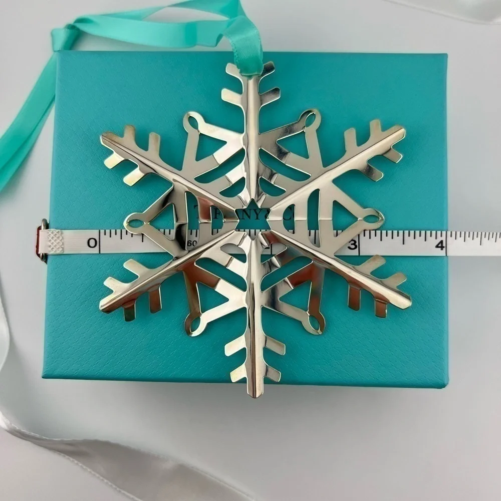 RARE Tiffany & Co. Sterling Silver Snowflake Holiday Tree Ornament